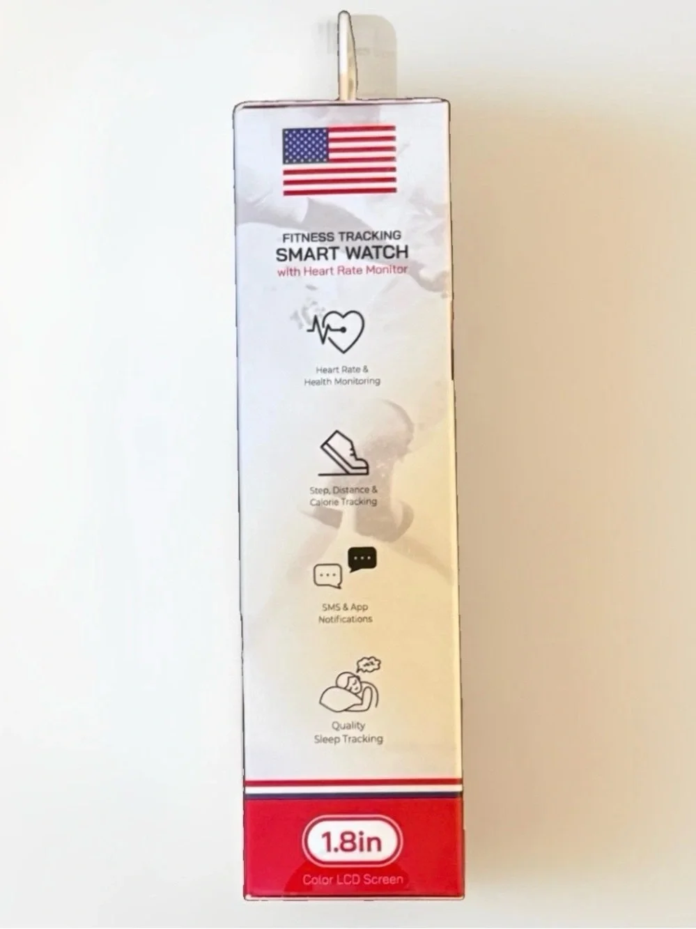 Smart Fitness Watch with White & Blue Star Band